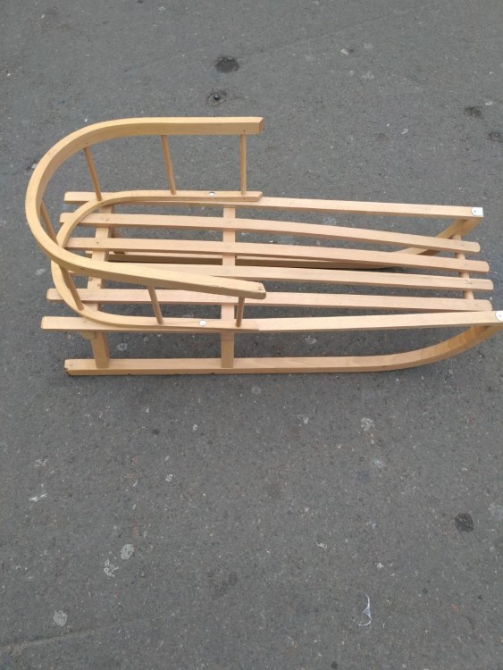 санки деревянные