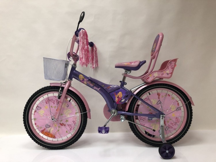 в наявності  16'' RACER GIRL -purple з ручкою